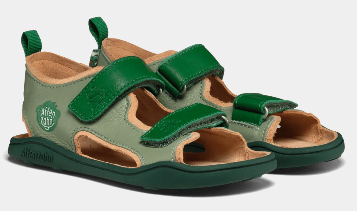 Affenzahn ~ Airy Leder Sandale ~ Frosch