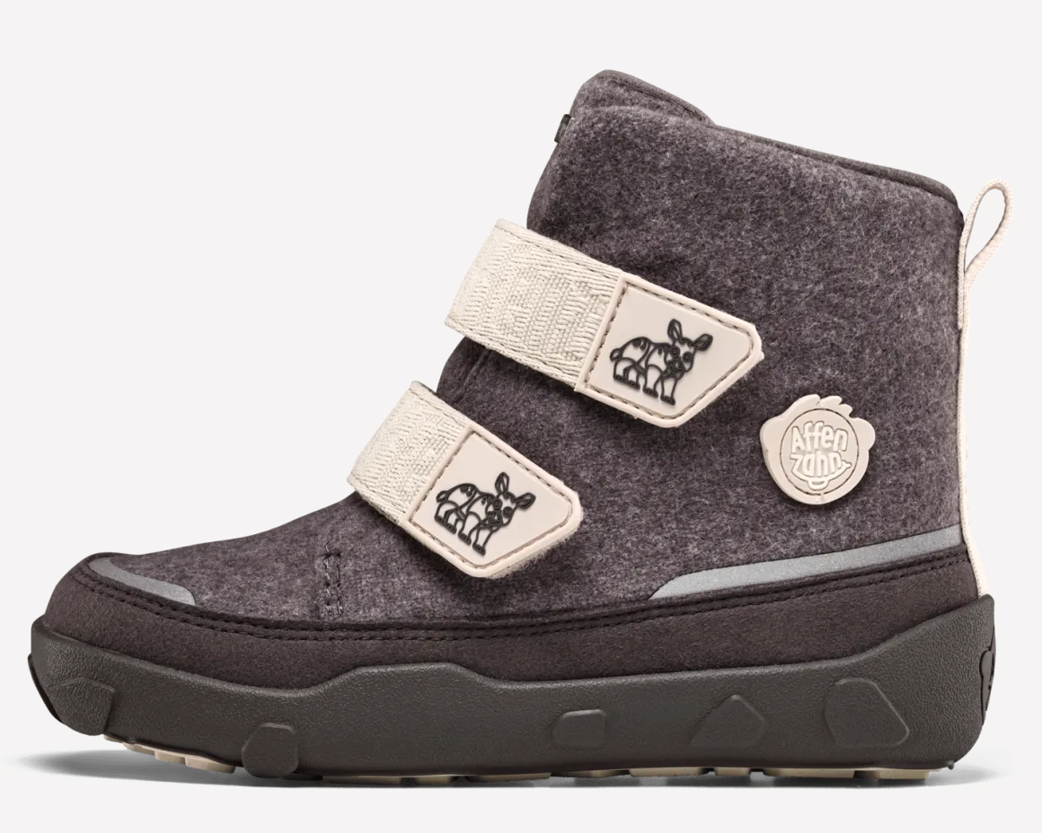 Affenzahn ~ Comfy Wolle Winterstiefel + TEX ~ Nashorn