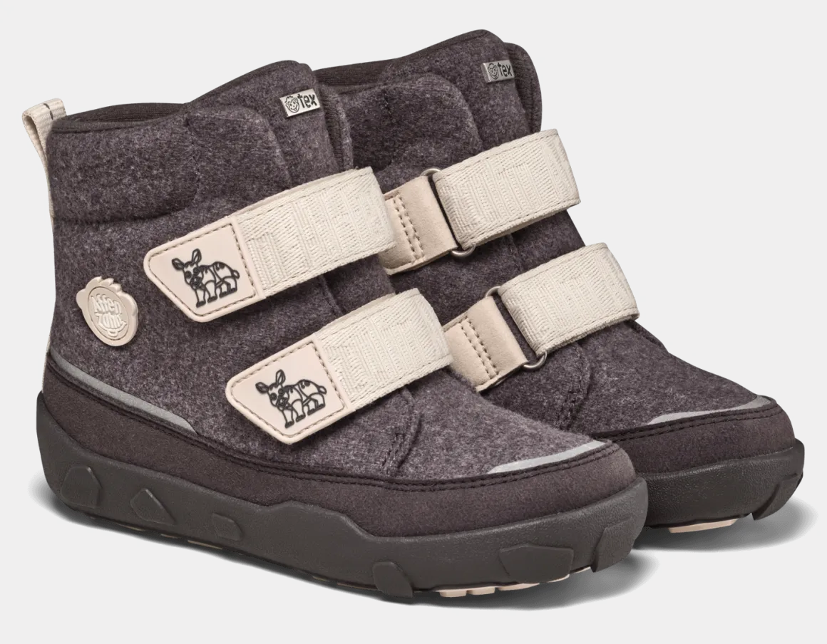 Affenzahn ~ Comfy Wolle Winterstiefel + TEX ~ Nashorn