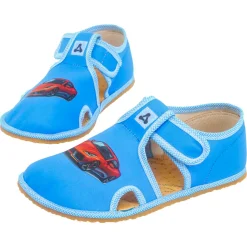 Antal ~ Rascal Hausschuh Slipper Textil ~ Auto Blau