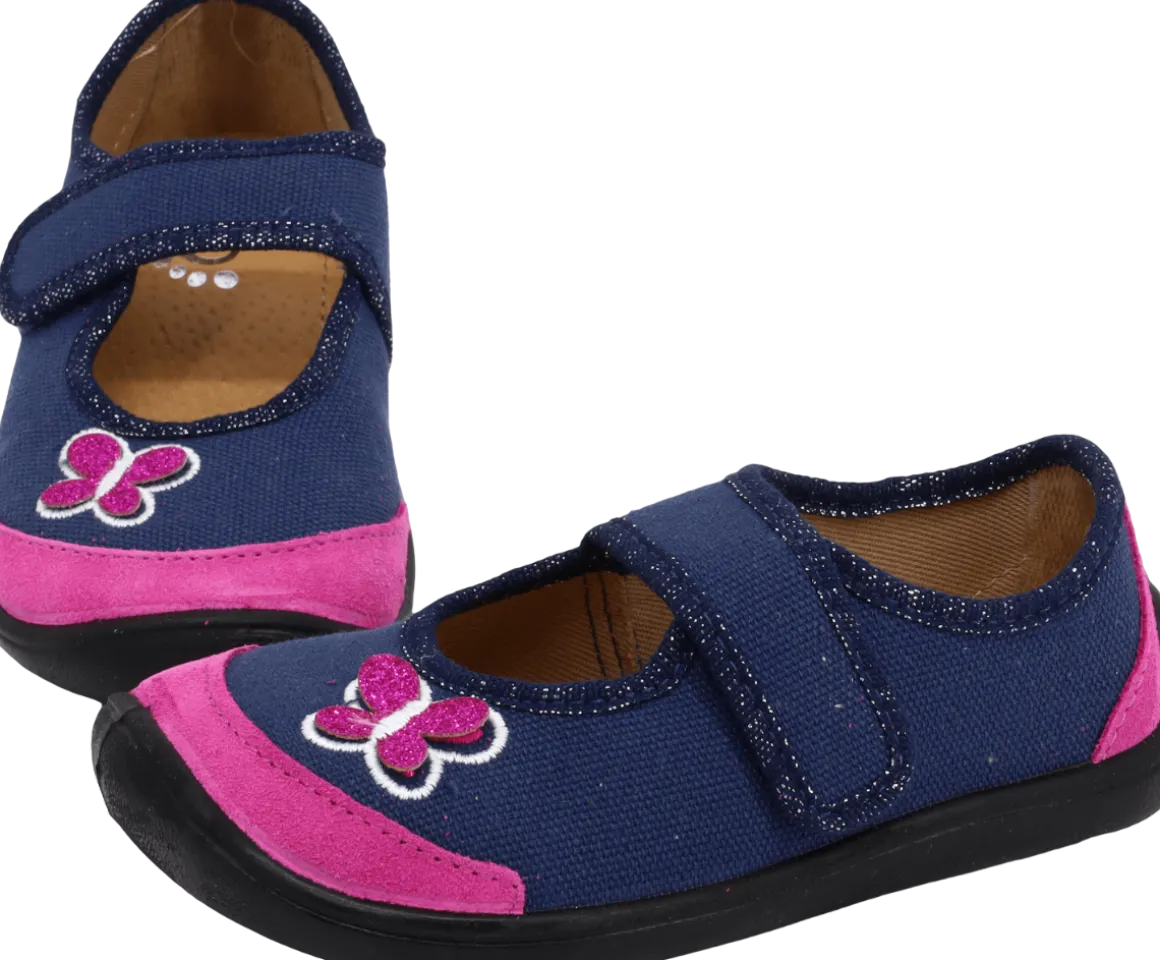 bar3foot Elf ~ Athena Slipper ~ Schmetterling Glitzer