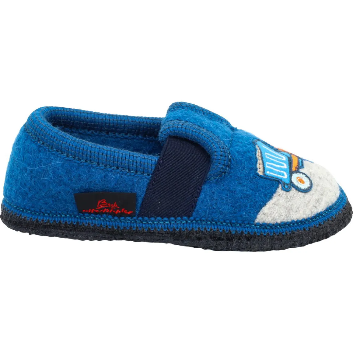 Beck ~ Hausschuh Wollwalk ~ LKW Blau