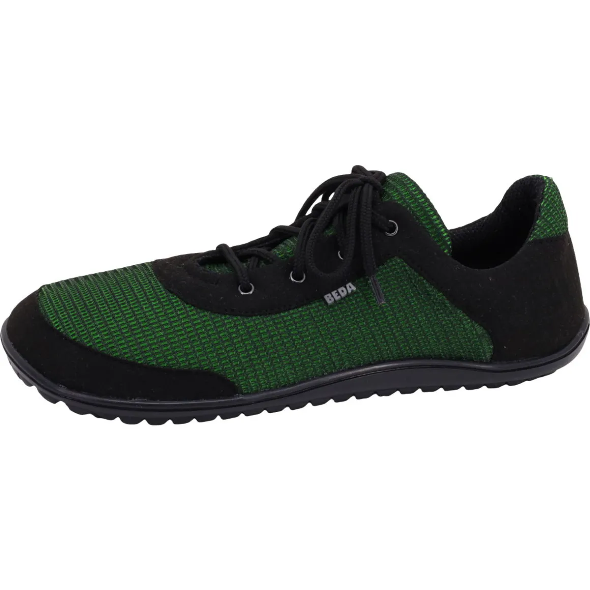 beda |a ~ LowCut Schnür-Sneaker Mesh ~ Black Grass
