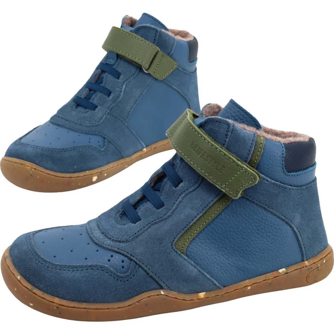 bLifestyle ~ Anurafrosch HighCut Sneaker Warm ~ Meerblau