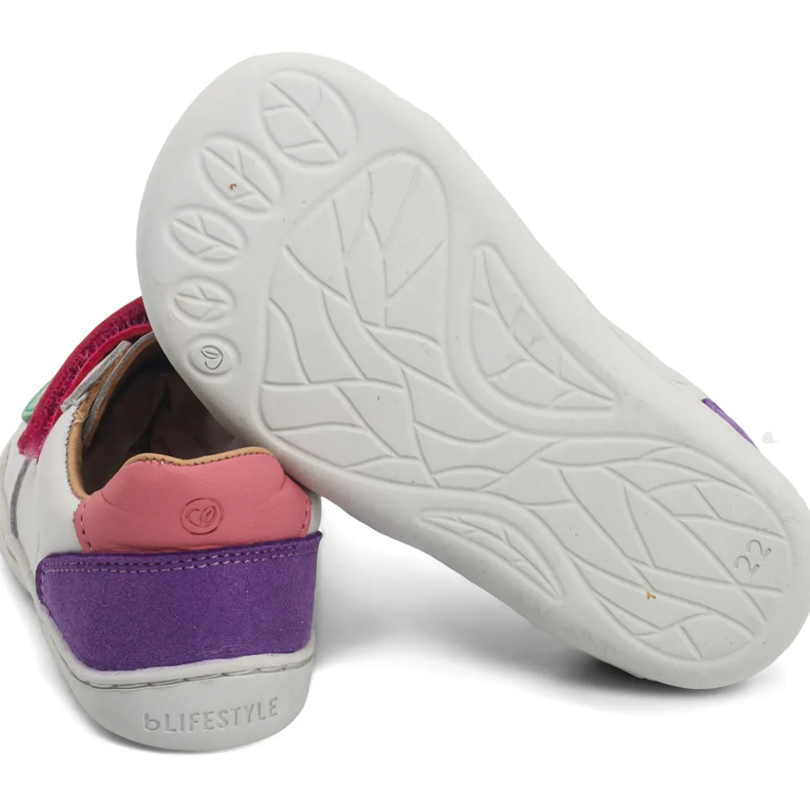 bLifestyle ~ baby Anurafrosch LowCut Klett ~ Weiß-Rosa