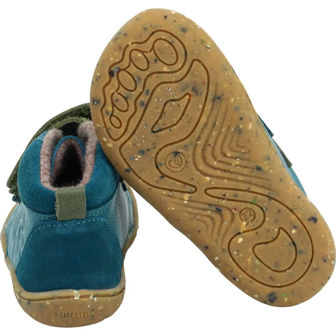 bLifestyle ~ baby Waschbär MidCut Klett Warm ~ Petrol