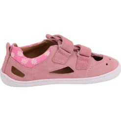 bLifestyle ~ (S) Kammmolch Sandale Velours ~ Rosablumen