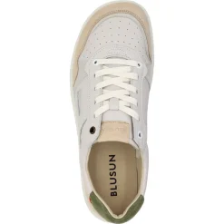blusun ~ (W) LowCut Leder Sneaker ~ White/Beige