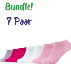 Camano ~ Bio Sneaker Socke 7er Pack ~ Pink Melange