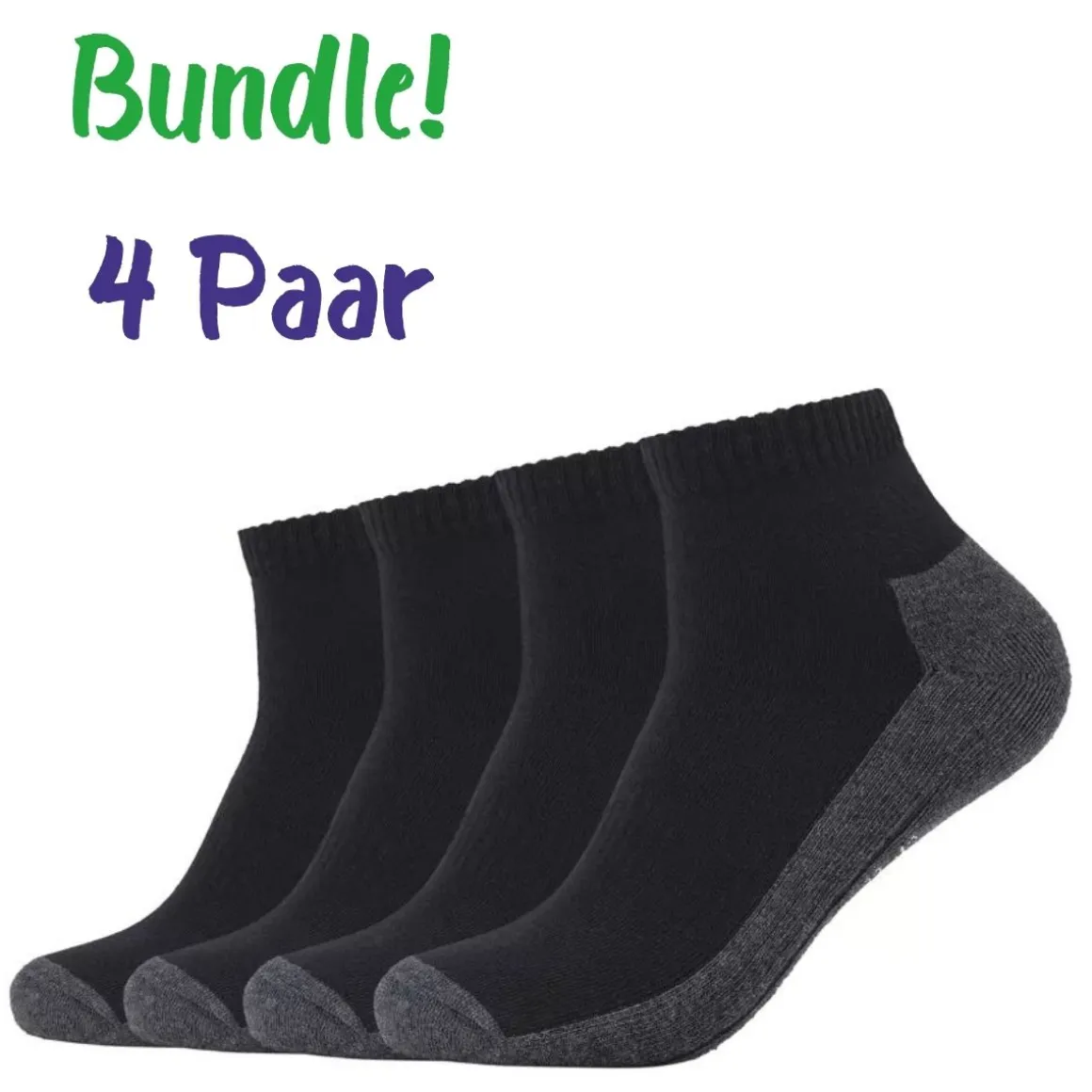 Camano ~ Kurzsocke Sport Pro-Tex-Funktion 4er Pack ~ black