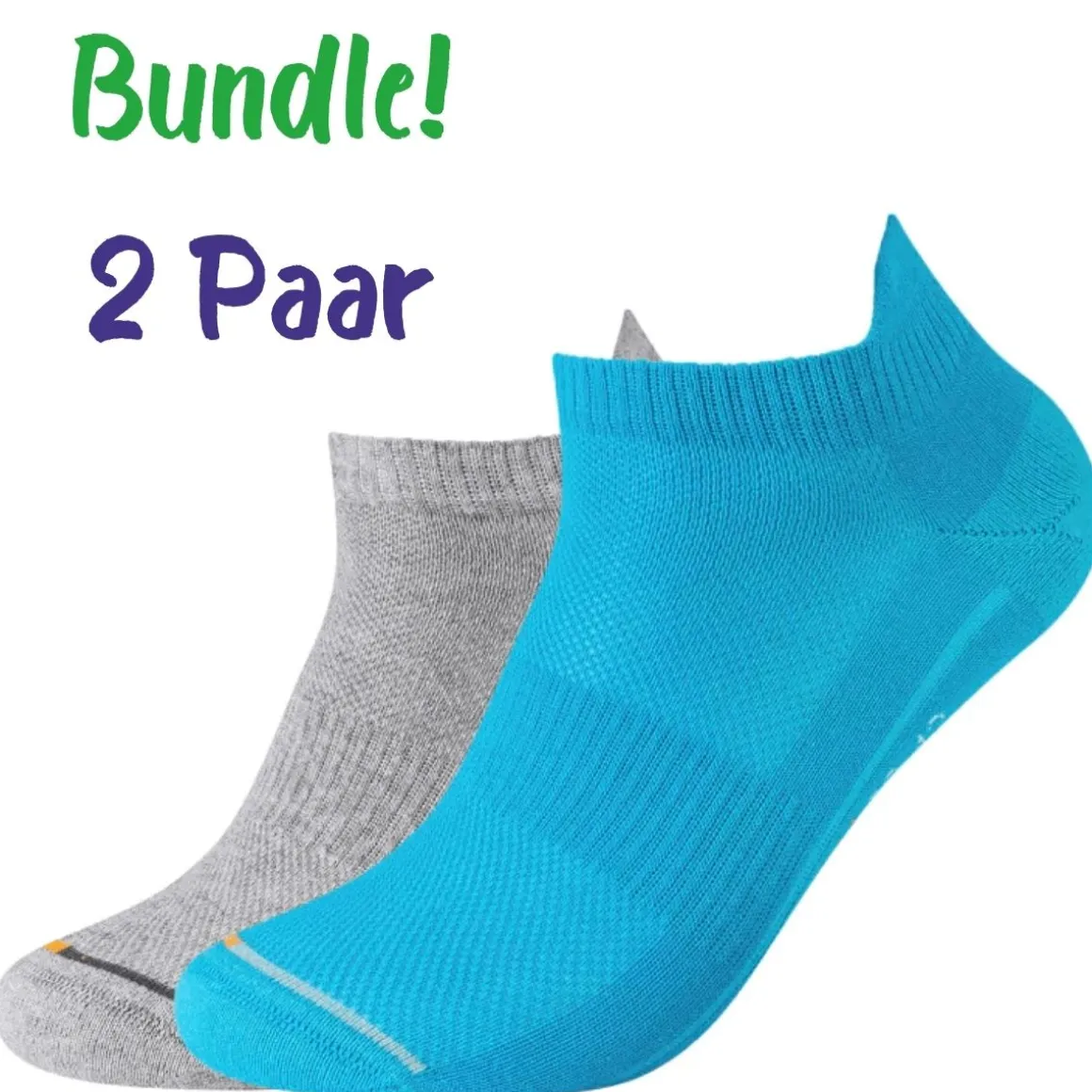 Camano ~ Sneaker Funktionssocke 2er Pack ~ Turquoise