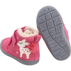 DD Step ~ HighCut Klettschuh Leder Winter ~ Pink Deer