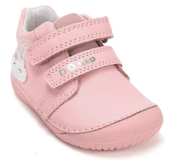 DD Step ~ Leder MidCut Klettschuh UV ~ Pink Rainbow