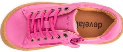Develab ~ LowCut Leder Sneaker Schnür ~ Fuchsia