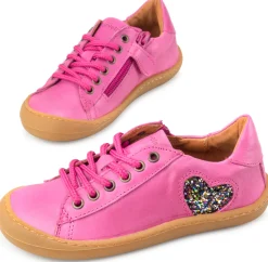 Develab ~ LowCut Leder Sneaker Schnür ~ Fuchsia