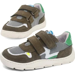 Develab ~ LowCut Sport Sneaker Klett ~ Kaki Suede