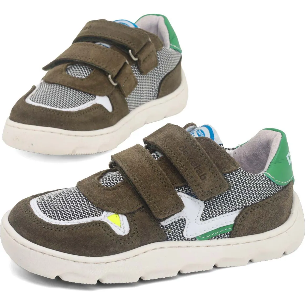 Develab ~ LowCut Sport Sneaker Klett ~ Kaki Suede