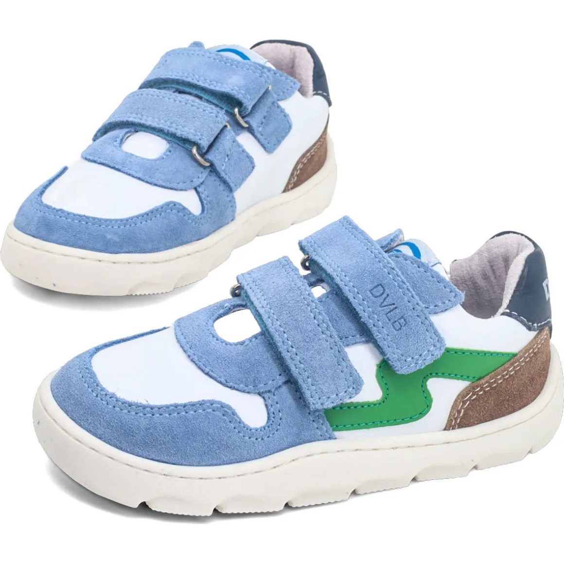 Develab ~ LowCut Sport Sneaker Klett ~ Blue Combi