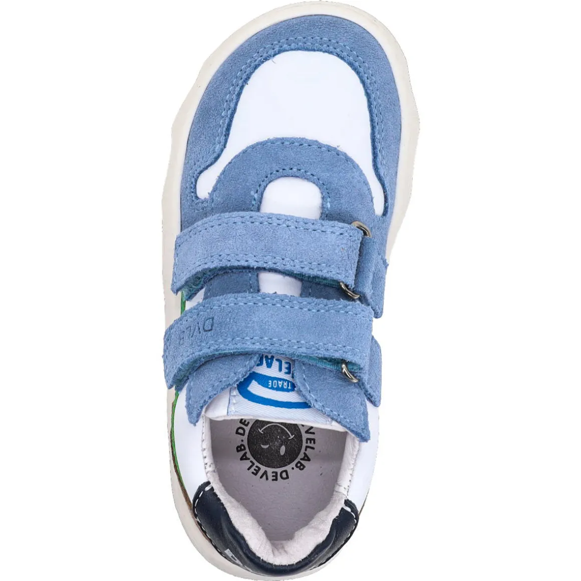 Develab ~ LowCut Sport Sneaker Klett ~ Blue Combi