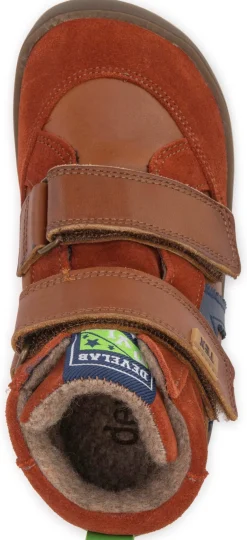 Develab ~ MidCut Klettschuh Warm + TEX ~ Cognac