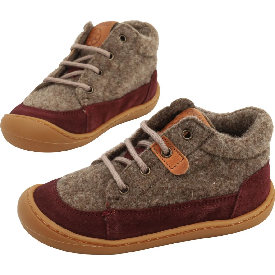 Develab ~ MidCut Lauflernschuh Merino ~ Burgundy