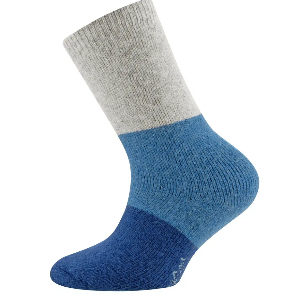 Ewers ~ Kuschelige Stiefelsocke ~ Blockringel Blau