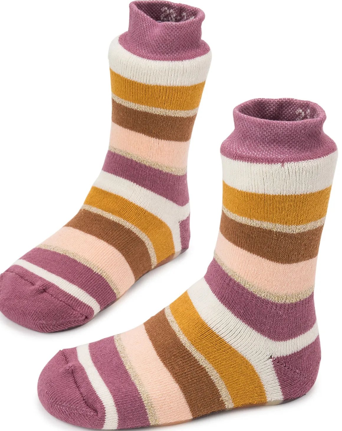 Ewers ~ Stoppersocke SoftStep ~ Ringel Dusty rose