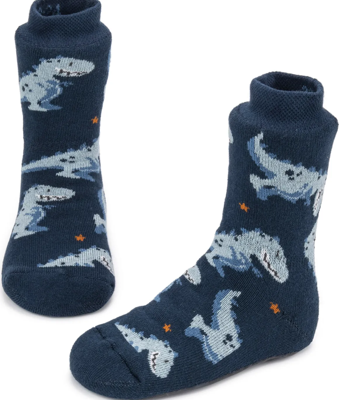Ewers ~ Stoppersocke SoftStep ~ Dino blau