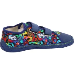 Fare Bare |vA ~ LowCut Leder & Canvas ~ Graffiti Blau