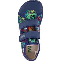 Fare Bare |vA ~ LowCut Leder & Canvas ~ Graffiti Blau