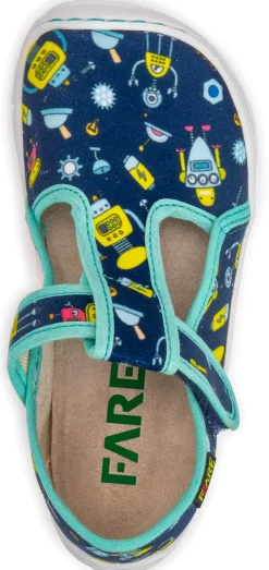 Fare Bare |vA ~ Slipper Klett ~ Roboter Blau