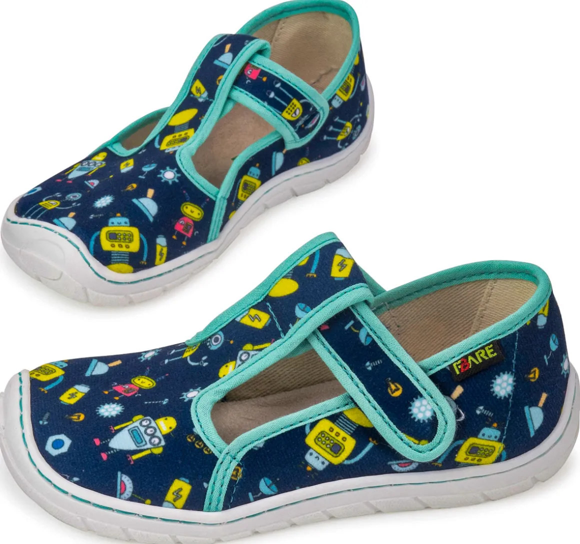Fare Bare |vA ~ Slipper Klett ~ Roboter Blau