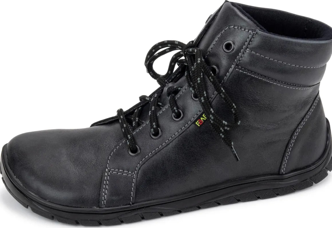 Fare Bare |vB ~ HighCut Leder Schnürer ~ Schwarz