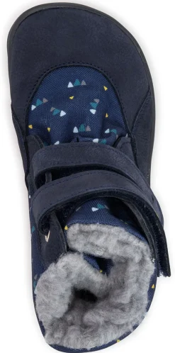 Fare Bare |vB ~ Winterstiefel Leder + Tex ~ Blau