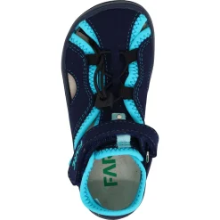 Fare Bare ~ (W) Textil Sandale ~ Blau