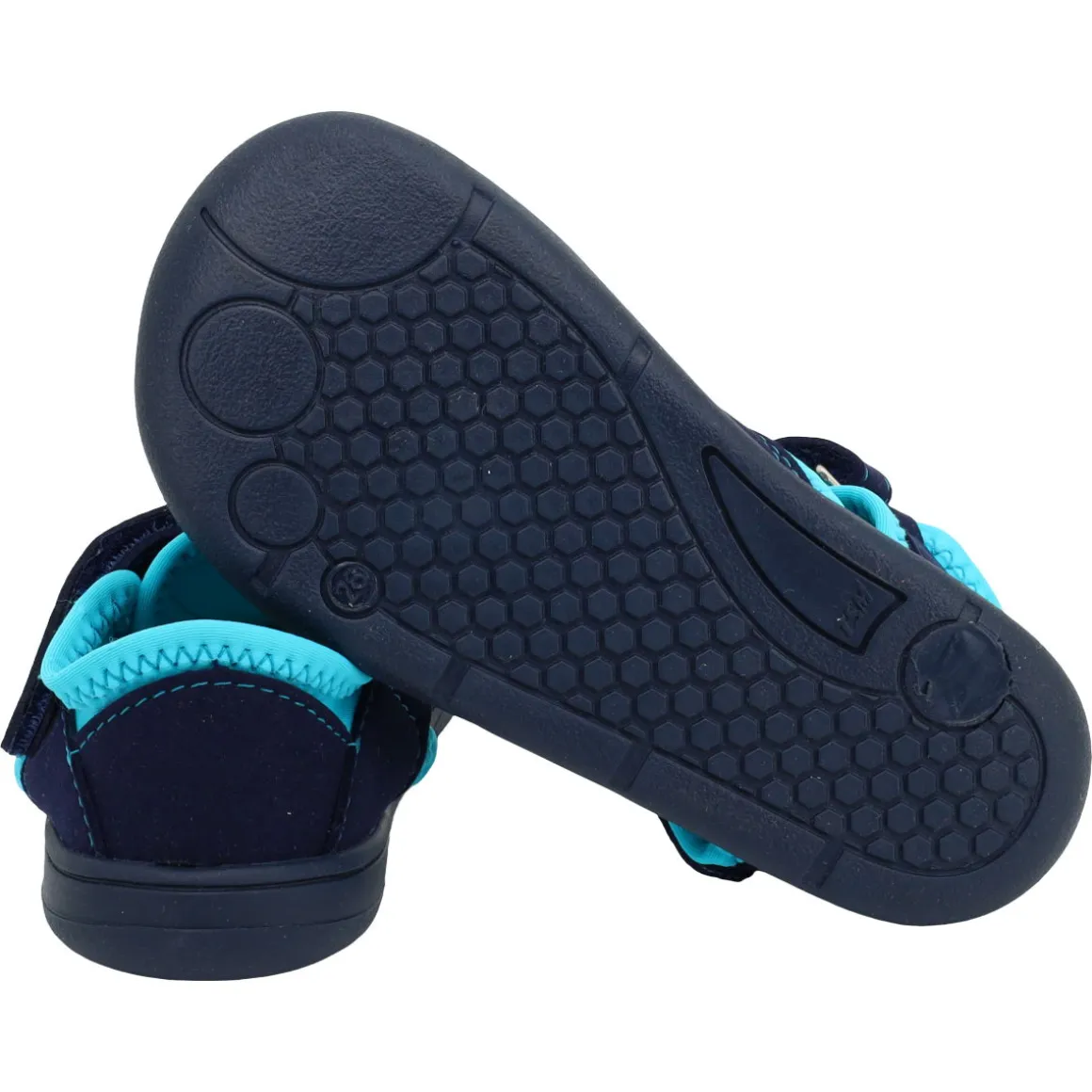 Fare Bare ~ (W) Textil Sandale ~ Blau