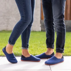 Gottstein Kids ~ Wool Slip-On ~ Midnight/Orange