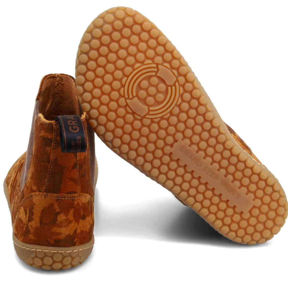 Grand Step ~ Chelsea Boot Kim Suede ~ Whiskey Leaves