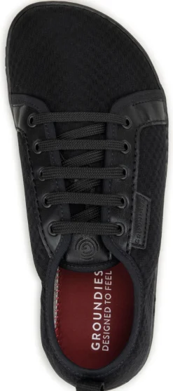 Groundies ~ Flex LowCut Sneaker GO+ ~ Black