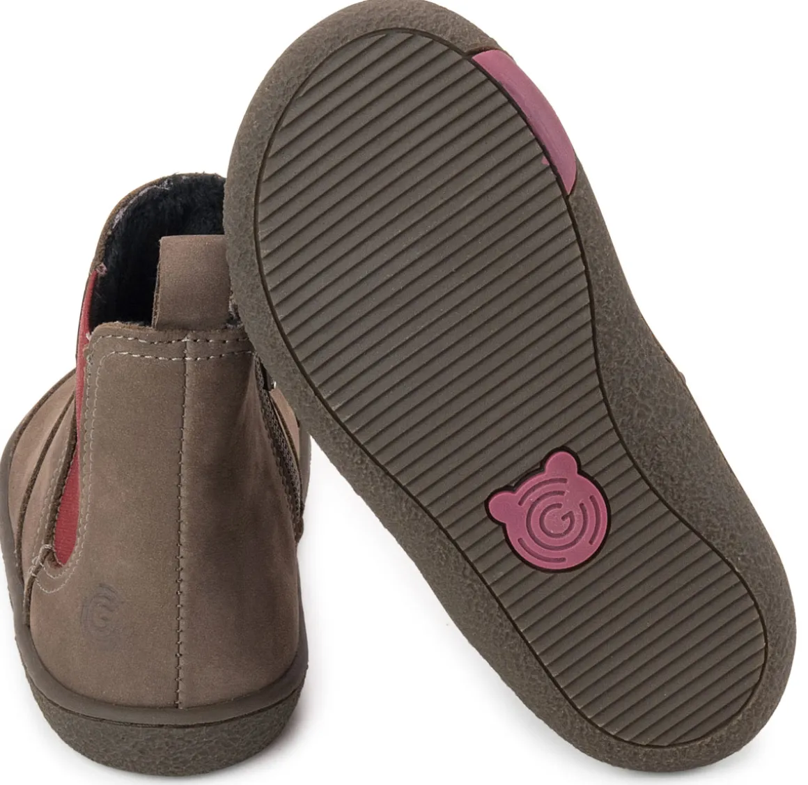 Groundies Kids ~ Everyday Chelsea GK2 ~ Taupe/Red