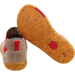 Groundies Kids ~ Lund Chelsea Boot GK3 ~ Taupe/Red