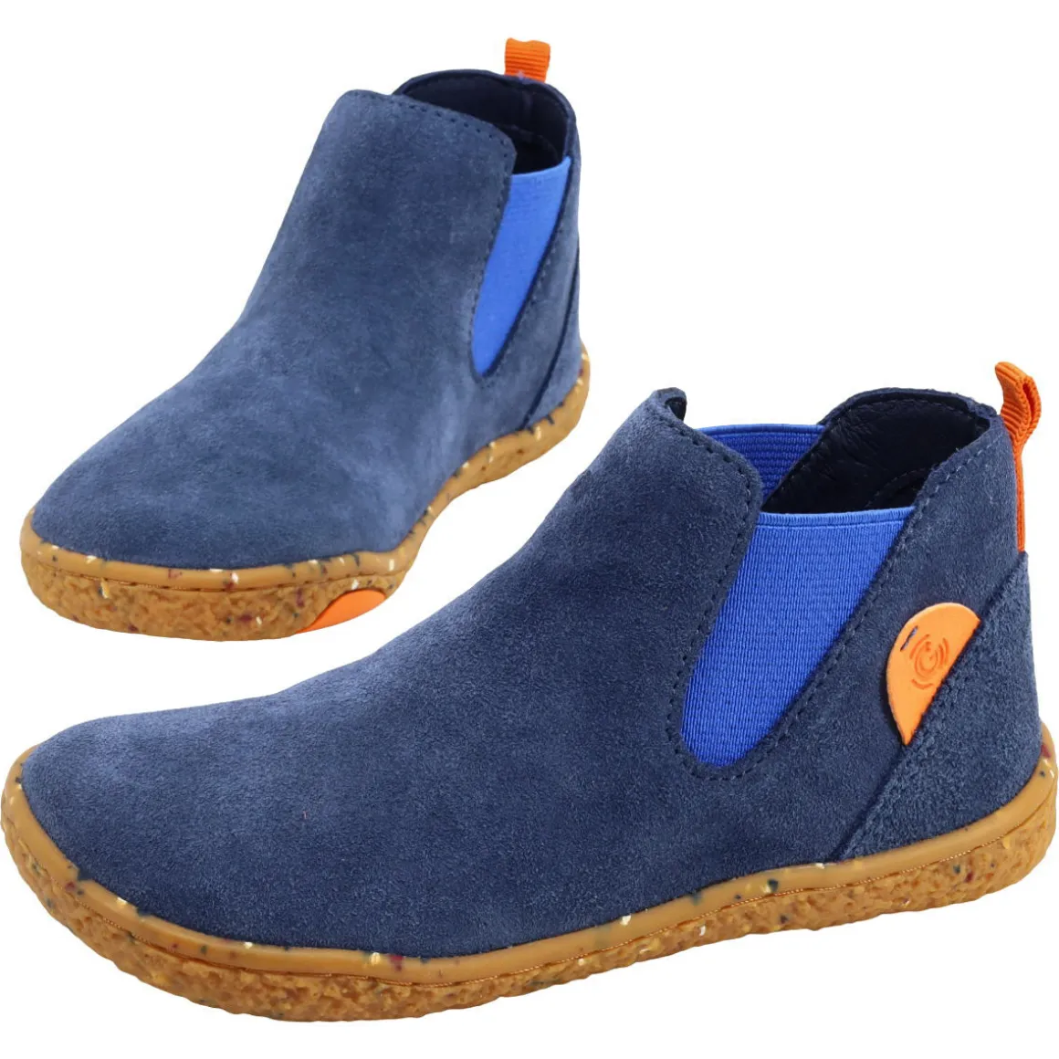 Groundies Kids ~ Lund Chelsea Boot GK3 ~ Navy/Orange