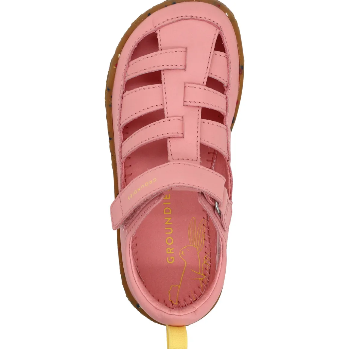 Groundies Kids ~ Noto 2.0 Sandale Leder ~ Rouge/Lemon Cream