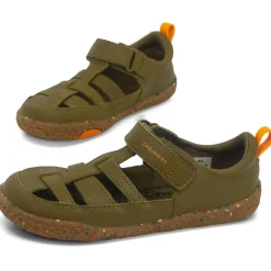 Groundies Kids ~ Noto 2.0 Sandale Leder ~ Khaki/Orange