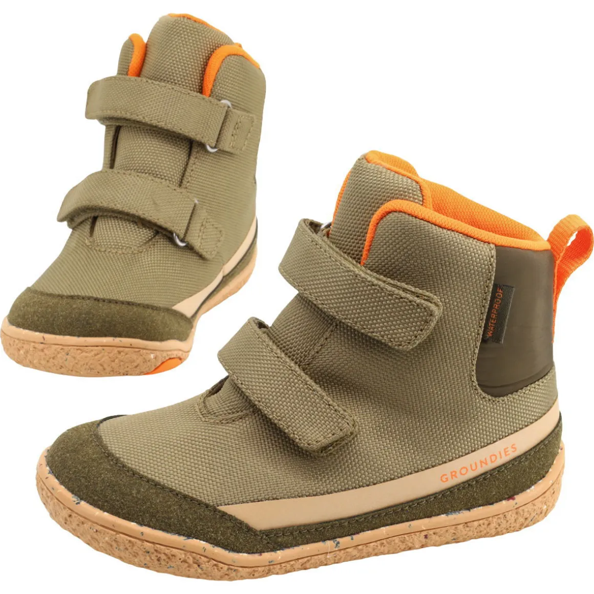 Groundies Kids ~ Ottawa Winterstiefel GK3 ~ Khaki/Orange