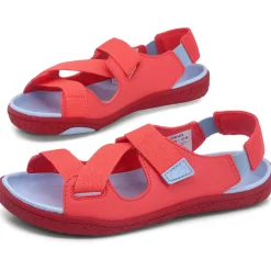 Groundies Kids ~ Twig Sandale vegan ~ Rouge/Sky Blue