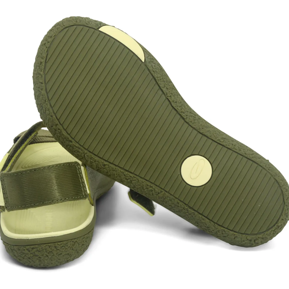 Groundies Kids ~ Twig Sandale vegan ~ Khaki/Yellow