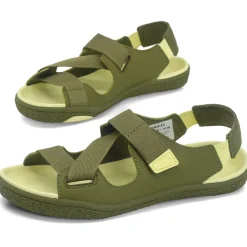 Groundies Kids ~ Twig Sandale vegan ~ Khaki/Yellow