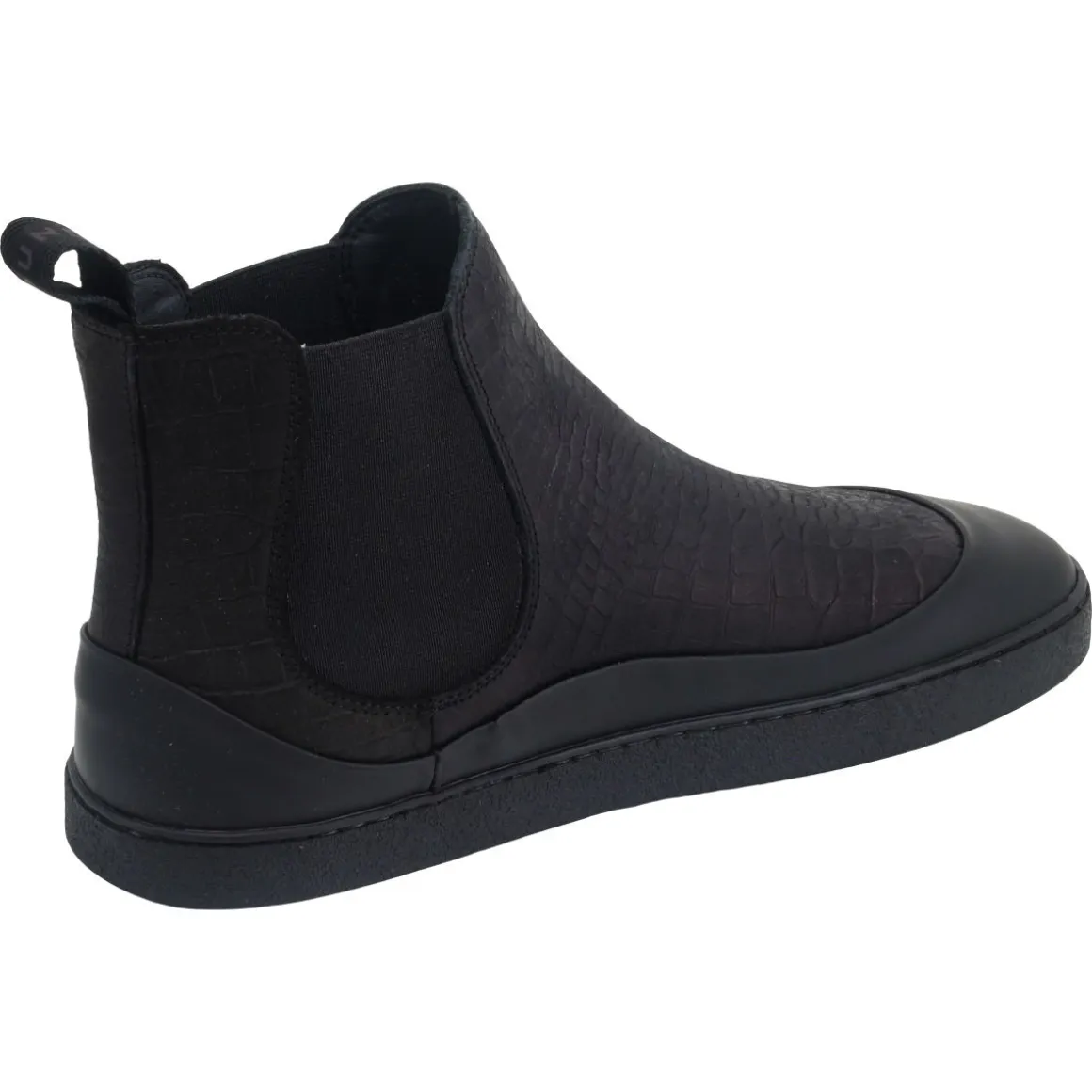Groundies ~ Sienna Chelsea Boot GS1 ~ Croco Black