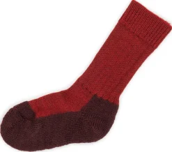 Hirsch Natur Kids ~ Trekking-Socke ~ mohn/andorra